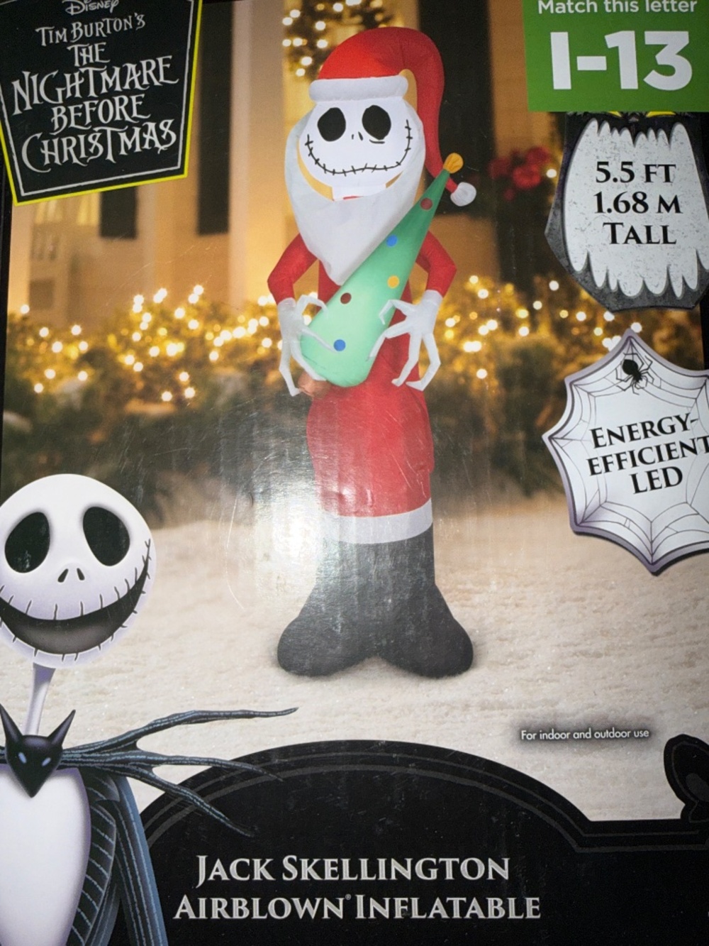 The Nightmare Before Christmas Jack Skeleton Inflatea le